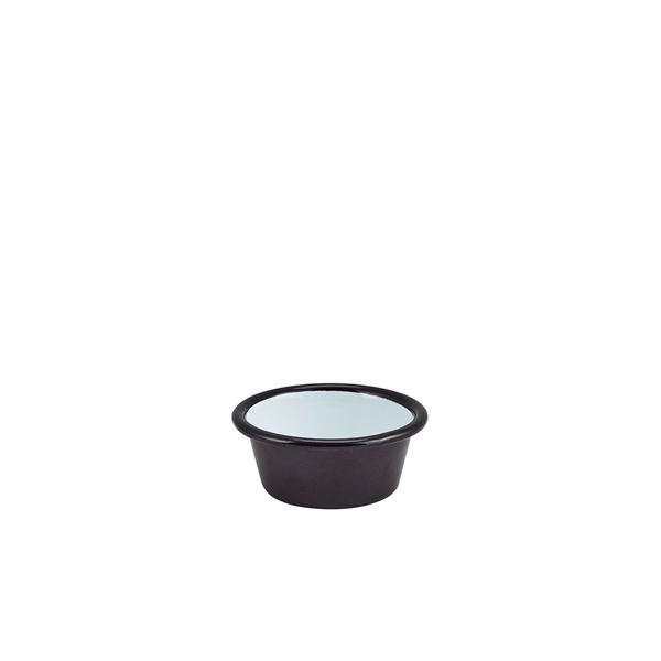 [BC-N52308BK] Enamel Ramekin Black 8cm Dia 90ml/ 3.2oz (Pack of 12)