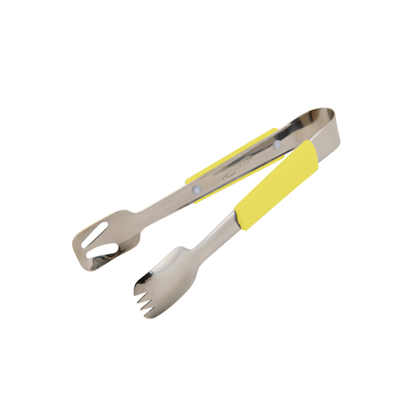 [BC-N577-08Y] Genware Plastic Handle Buffet Tongs Yellow