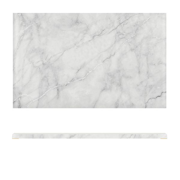 [BC-NAG110824] White Marble Agra Melamine GN 1/1 Slab 53 x 32.5cm