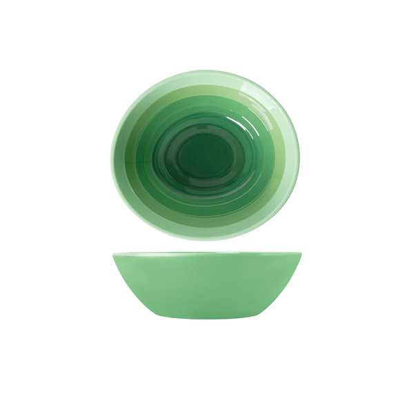 Shoots Green Atlantis Melamine Oval Bowl 23 x 20.5 x 7.5cm (Pack of 6)