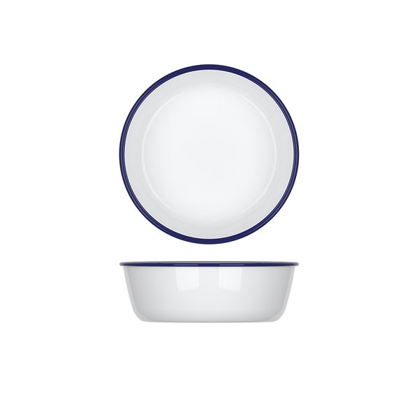 [BC-NAT220913] Enamel Melamine Athens Bowl 22.5 x 7.5cm (Pack of 6)