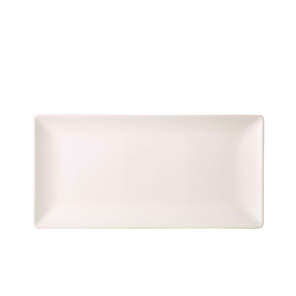 [BC-NB2768] Luna Stoneware White Rectangular Plate 25 x 15cm/ 10 x 6" (Pack of 6)