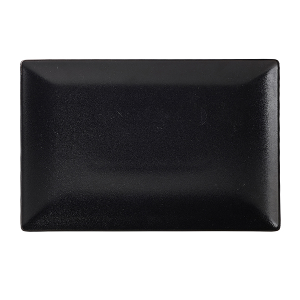 [BC-NB2883] Luna Stoneware Black Rectangular Plate 30 x 20cm/ 12 x 8" (Pack of 6)
