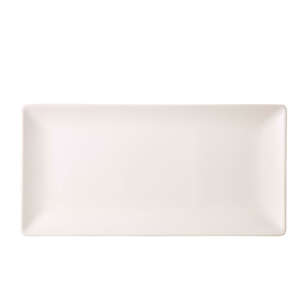 [BC-NB2973] Luna Stoneware White Rectangular Plate 30 x 15cm/ 12 x 6" (Pack of 6)