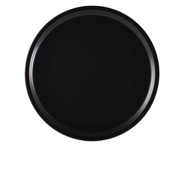 Luna Stoneware Black Pizza Plate 33cm/ 13" (Pack of 3)