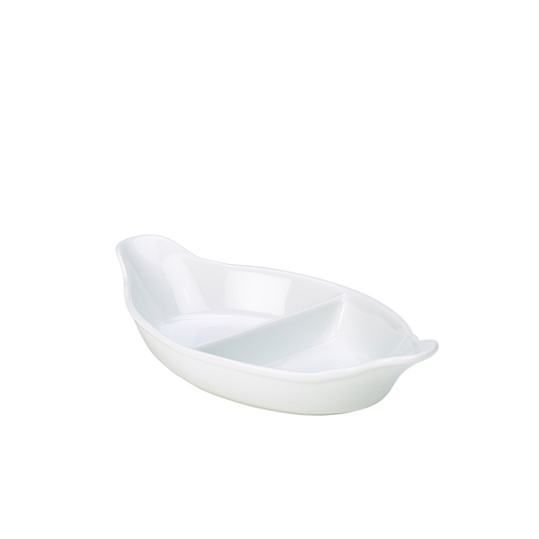 [BC-NBD128-W] GenWare Divided Vegetable Dish 28cm/ 11" (Pack of 4)