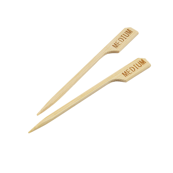 [BC-NBMBSM9-M] Bamboo Steak Markers 9cm/ 3.5" Medium (100pcs)