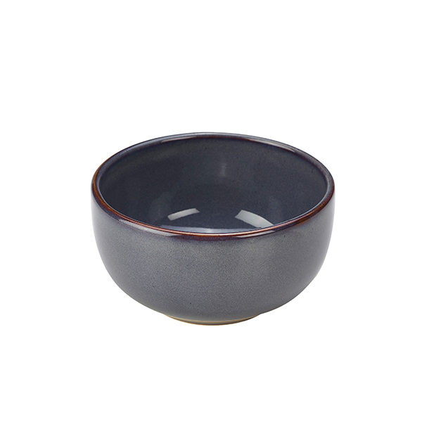 [BC-NBW-BL12] Rustic Stoneware Blue Round Bowl 12.5cm (Pack of 6)
