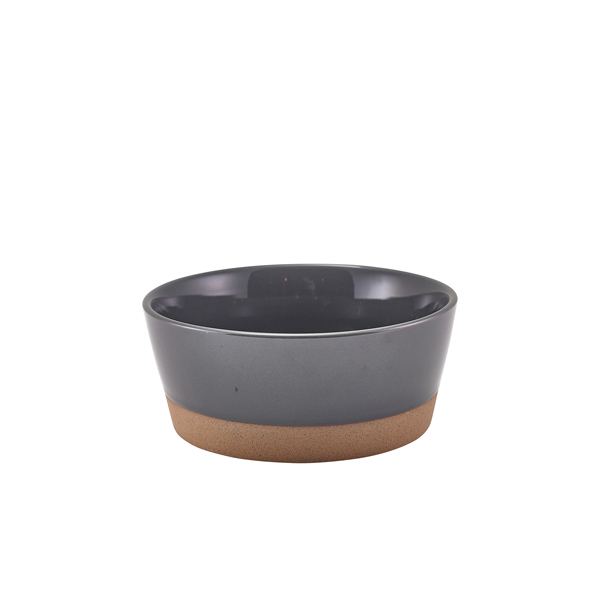 GenWare Kava Dark Grey Stoneware Bowl 15.5cm (Pack of 6)