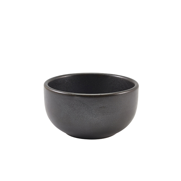 Terra Porcelain Black Round Bowl 11.5cm (Pack of 6)