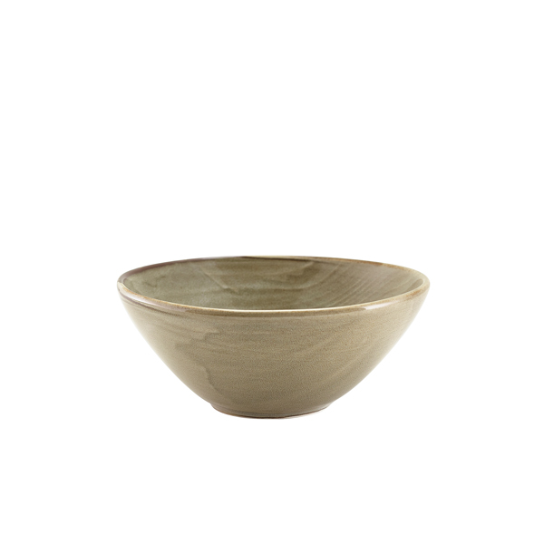 [BC-NBW-PGG16] Terra Porcelain Grey Organic Bowl 16.5cm (Pack of 6)