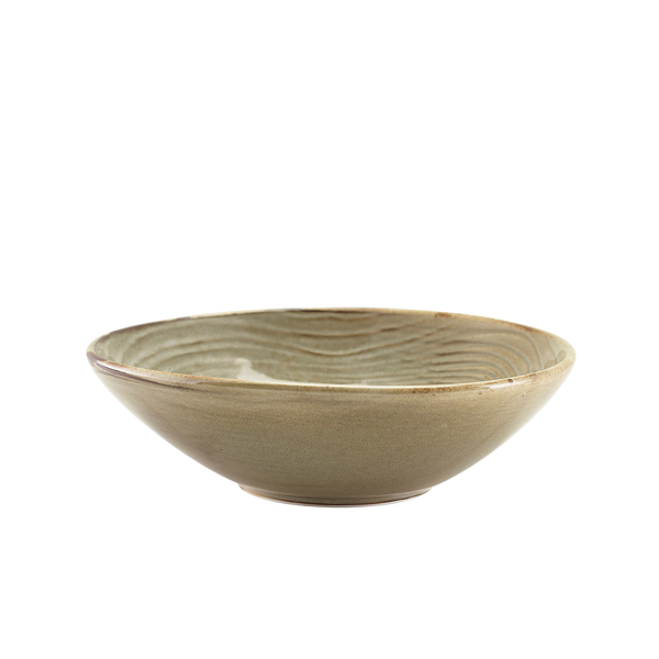 Terra Porcelain Grey Organic Bowl 22cm (Pack of 6)