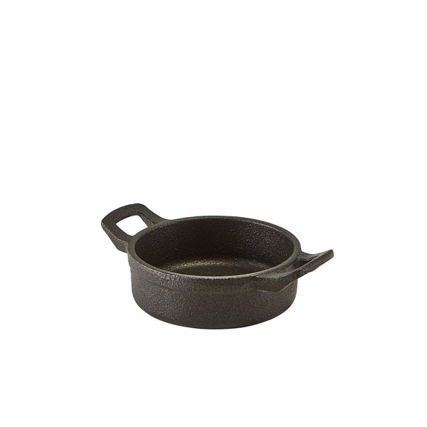 [BC-NC113] Mini Cast Iron Round Eared Dish 11 x 3.5cm (Pack of 6)