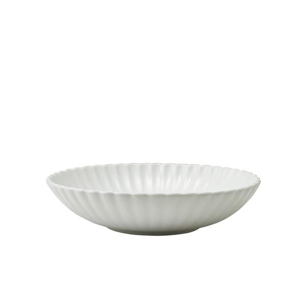 Incise Porcelain Scalloped Coupe Bowl 20cm (Pack of 6)