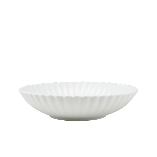 Incise Porcelain Scalloped Coupe Bowl 23cm (Pack of 6)