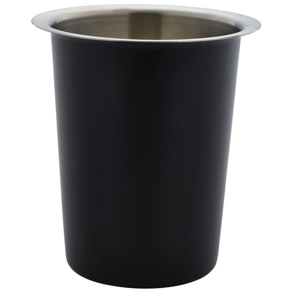 [BC-NCC-4BK] GenWare Stainless Steel Black Cutlery Cylinder