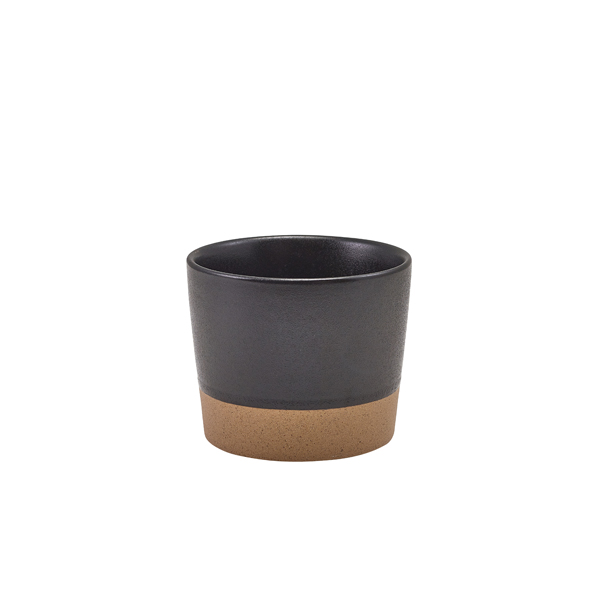 GenWare Kava Black Stoneware Chip Cup 9 x 7.4cm (Pack of 6)