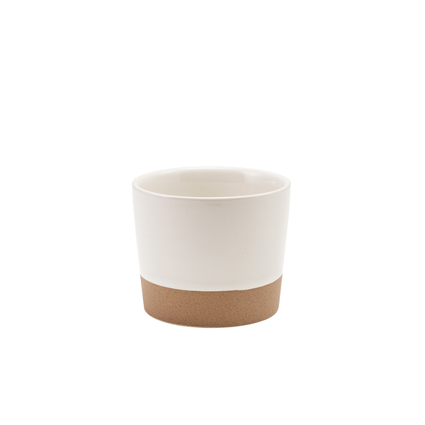 GenWare Kava White Stoneware Chip Cup 9 x 7.4cm (Pack of 6)