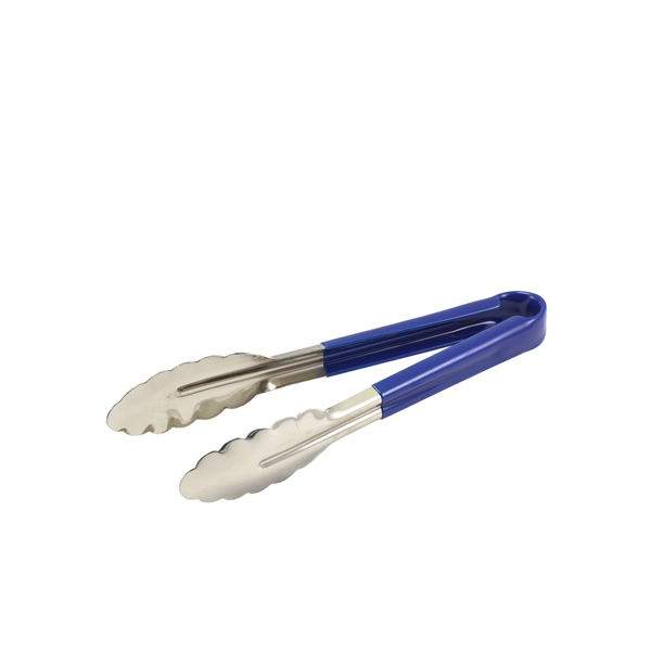 [BC-NCCT23BL] Genware Colour Coded S/St. Tong 23cm Blue