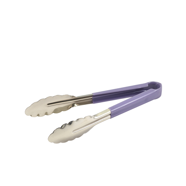 [BC-NCCT31P] Genware Colour Coded St/St. Tong 31cm Purple