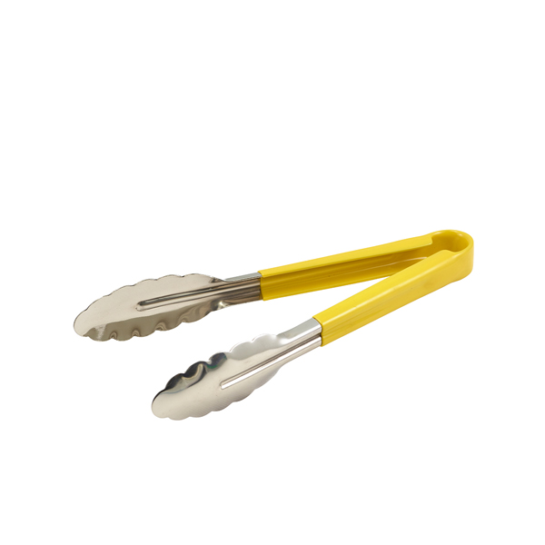 [BC-NCCT31Y] Genware Colour Coded St/St. Tong 31cm Yellow