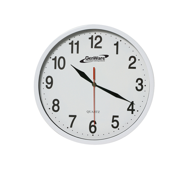 [BC-NCLK] Wall Clock White 24cm Dia