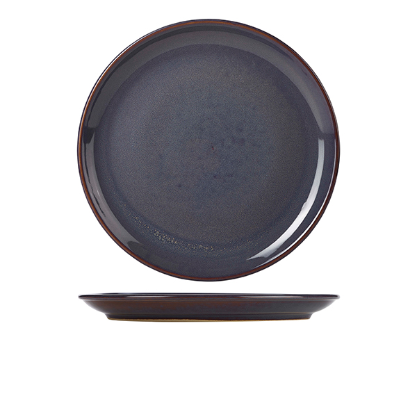 [BC-NCP-BL27] Rustic Stoneware Blue Coupe Plate 27.5cm (Pack of 6)