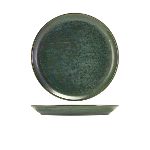 [BC-NCP-PAG24] Terra Porcelain Aqua Green Coupe Plate 24cm (Pack of 6)