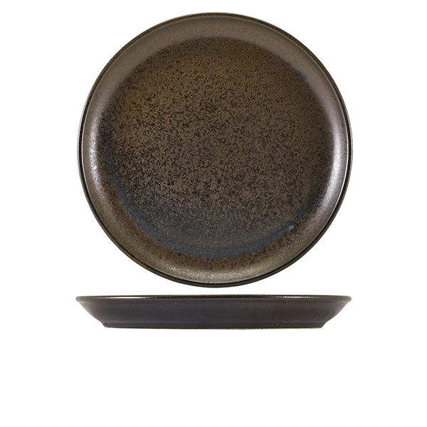 [BC-NCP-PBK30] Terra Porcelain Black Coupe Plate 30.5cm (Pack of 6)