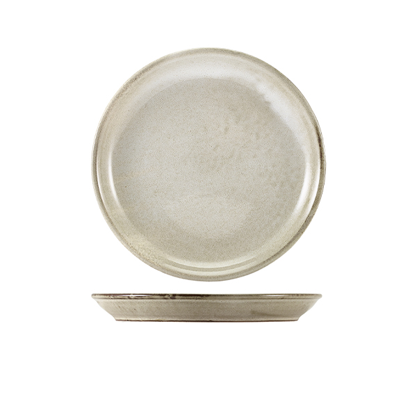 [BC-NCP-PG19] Terra Porcelain Grey Coupe Plate 19cm (Pack of 6)