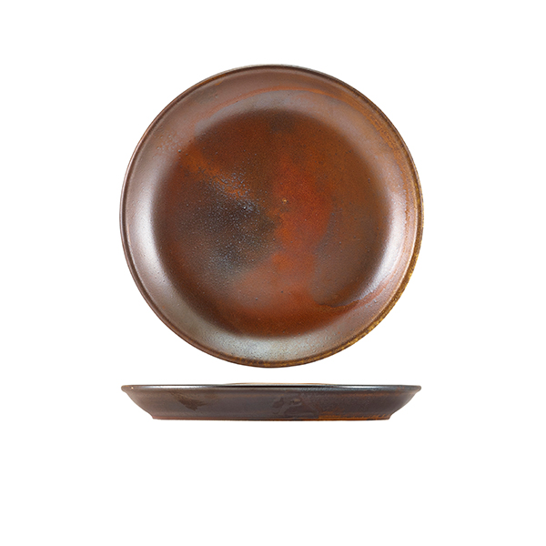 [BC-NCP-PRC19] Terra Porcelain Rustic Copper Coupe Plate 19cm (Pack of 6)