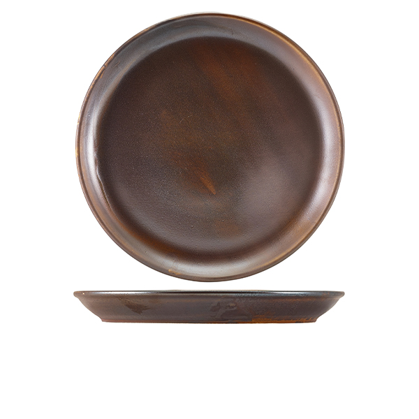 Terra Porcelain Rustic Copper Coupe Plate 30.5cm (Pack of 6)