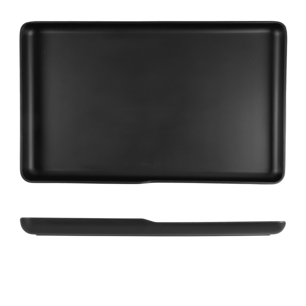 [BC-NCP110302] Black Copenhagen Melamine GN 1/1 Platter 53 x 32.5 x 3.5cm