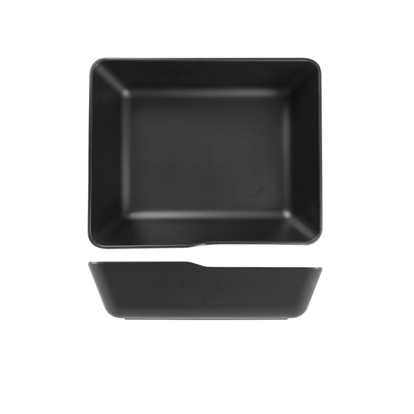 Black Copenhagen Melamine GN 1/2 Deep Dish 32.5 x 26.5 x 8cm