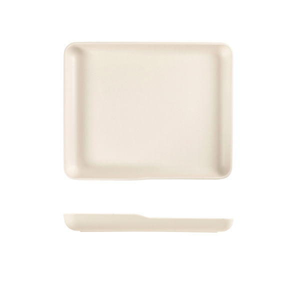 White Copenhagen Melamine GN 1/2 Platter 32.5 x 26.5 x 3.5cm