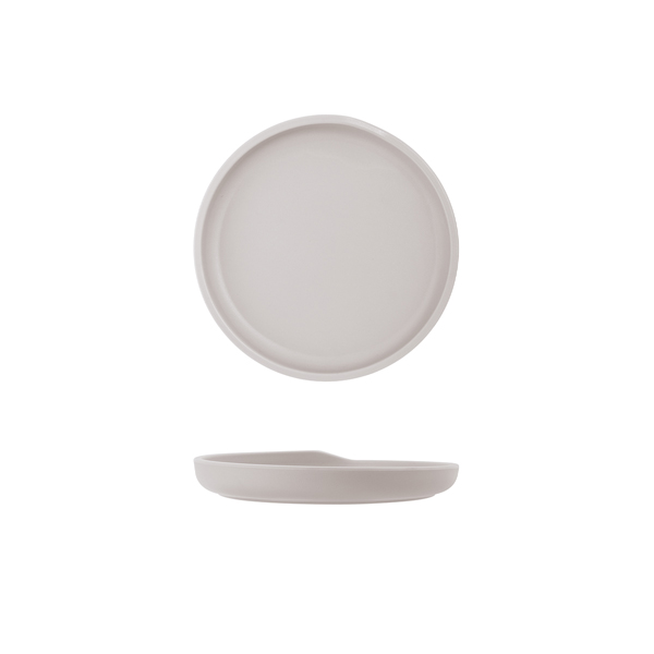 [BC-NCP172645] White Copenhagen Round Melamine Plate 17cm (Pack of 6)