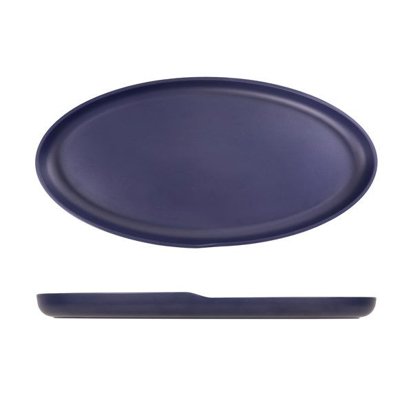 Denim Blue Copenhagen Oval Melamine Dish 55 x 27.5cm