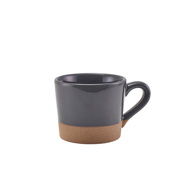 [BC-NCUP-KDG28] GenWare Kava Dark Grey Stoneware Coffee Cup 28.5cl/ 10oz (Pack of 6)