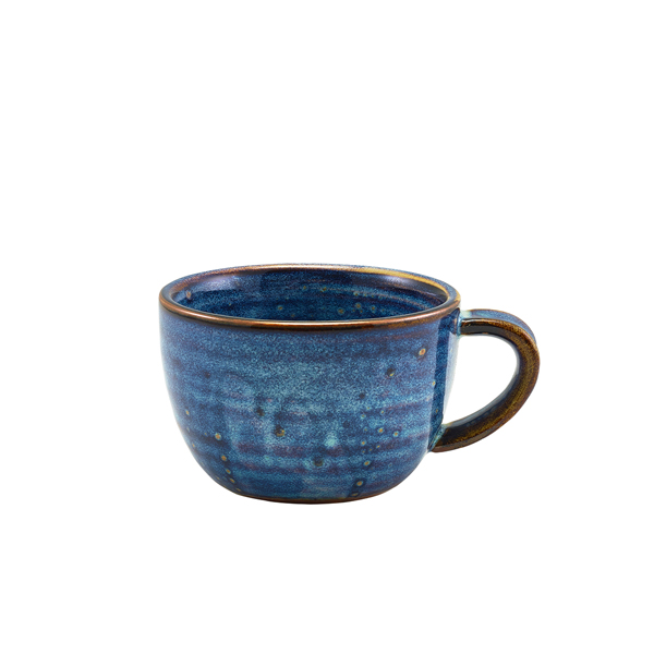 Terra Porcelain Aqua Blue Coffee Cup 22cl/ 7.75oz (Pack of 6)