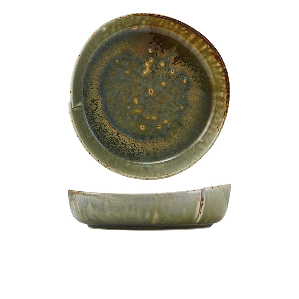 Kozo Porcelain Midori Deep Plate 20cm (Pack of 4)