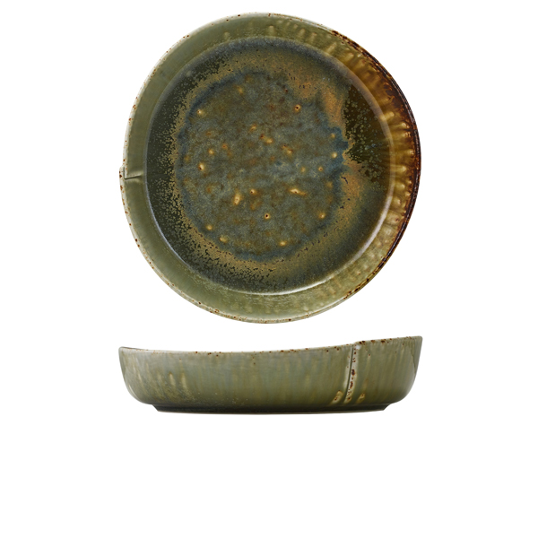 Kozo Porcelain Midori Deep Plate 23cm (Pack of 6)