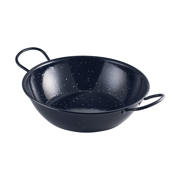 [BC-NE0626] Black Enamel Dish 26cm (Pack of 6)