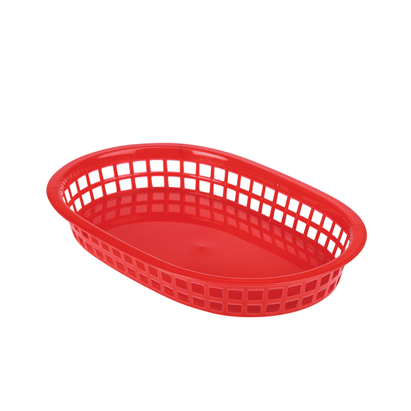 Fast Food Basket Red 27.5 x 17.5cm (Pack of 6)