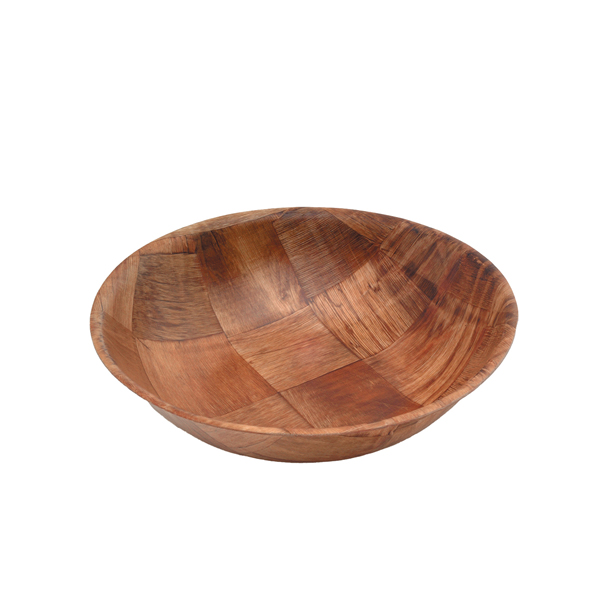 [BC-NGC110] Woven Wood Bowls 8" Dia (Pack of 12)