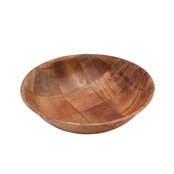 Woven Wood Bowls 10" Dia (Pack of 12)