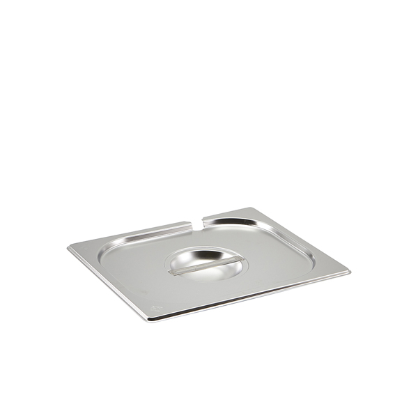 St/St Gastronorm Pan Notched Lid 1/2