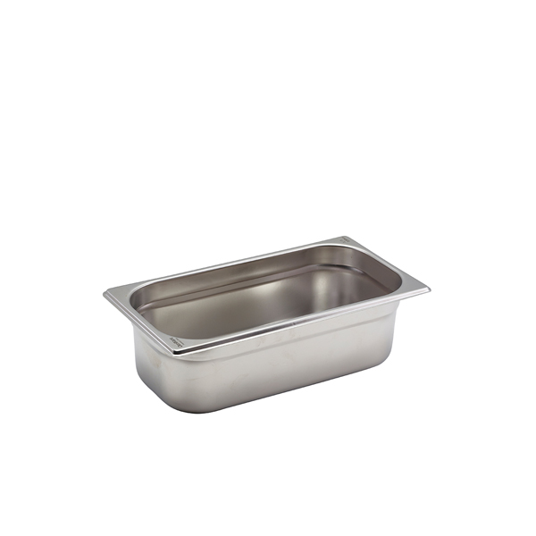 [BC-NGN13-100] St/St Gastronorm Pan 1/3 - 100mm Deep