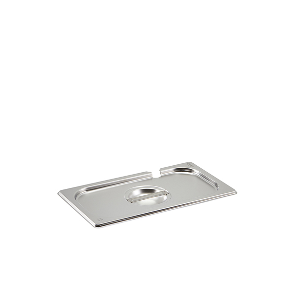 [BC-NGN13-NLID] St/St Gastronorm Pan Notched Lid 1/3