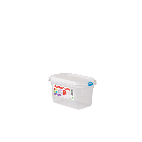 GenWare Clear Polypropylene Container GN1/9 100mm (Pack of 12)