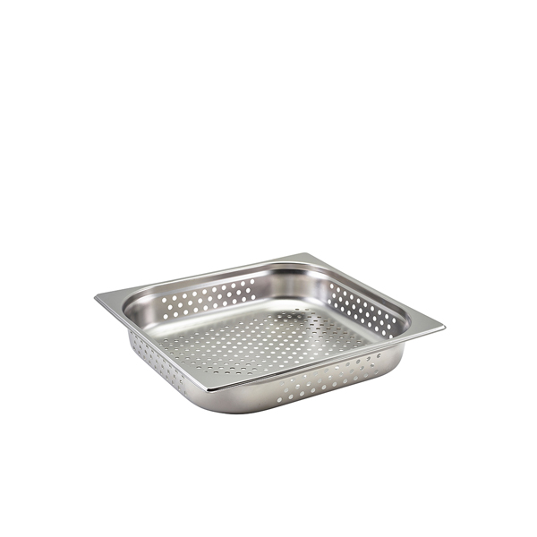 [BC-NGNP23-65] GenWare Perforated St/St Gastronorm Pan 2/3 - 65mm Deep